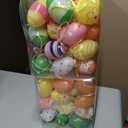 2 x Garma 36 PCS Easter Hanging Plastic Eggs Decorations Colorful Eggs Painted Ornaments with Bow, Easter Tree Ornaments Decor for DIY Crafts Party Favor Home Decor Pascua Exchange Gifts
