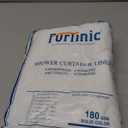 Furlinic No Hook Waffle Weave Shower Curtain with Snap in Waterproof Fabric Liner,Thick Textured Bathroom Curtains with Top Window,Machine Washable,White, 71x78 Inch