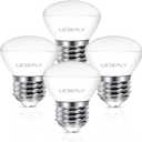 R14 LED Bulb, 4W=40W Dimmable E26 Base Mini LED Reflector Floodlight Bulbs, 400 Lumens 2700K Warm White, Low Profile Curio Cabinet Light Bulb, China Cabinet Light Bulbs, Range Hood, 4 Pack