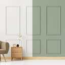 3 Sets Peel and Stick Wall Molding Kit, Premade Wainscoting Panels for Interior Wall Moulding Decor, Ready to Assemble Wainscoting Accent Panel (54 x 24In, 24 x 24In)