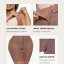 FeelinGirl Fajas Colombianas Moldeadoras Butt Lifting Shapewear Tummy Control Postpartum Faja Body Shaper with Zipper Crotch, Sienna (M)