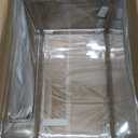 2 Pack Trash Bag Holder with Bamboo Lid, Stackable Trashbag Dispenser, Extra Large Garbage Bag Holder for Kitchen Laundry Room Under Sink Organization and Storage