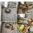 3 x Roof Filter Strainers 4.13X2.95In Stainless Steel Rooftop Drain Covers 2-Pack Gutter Guards for Outdoor Debris Leaf Protection