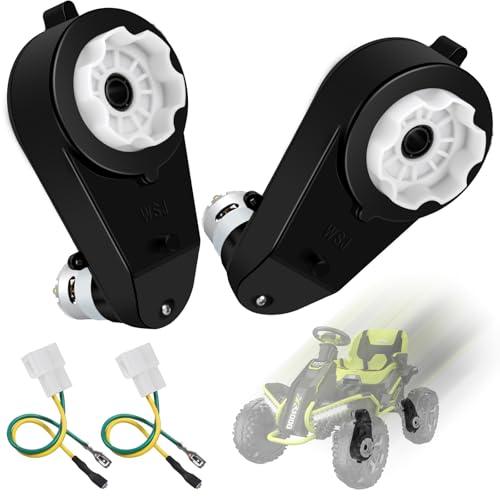 24V Powered Wheels Motor Upgrade Gearbox for Ride On Toys 2 Pcs 24v RS555 40000RPM High Speed Drive Engine Gearbox Motor Upgrade for Jeep Kid trax