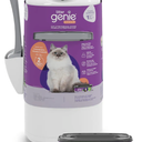 Litter Genie Style Pail Cat Litter Box Waste Disposal System for Odor Control Includes 1 Square Refill Bag