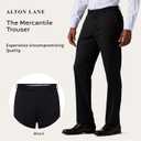 Alton Lane Mercantile Trouser Tailored Fit - Premium Quality Suit Pants for Men, Stylish and Elegant Formal Suit for Men (Black)