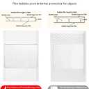 52 Pack Bubble Mailers 8.5x12inch Padded Envelopes Thin Mailing Envelopes Waterproof Bubble Opaque Padded Mailers Self Seal Adhesive Shipping Bags for Mailing Jewelry Makeup Small Business (white)