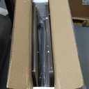 Furinno Turn-N-Tube No Tools 3-Tier Entertainment Center TV Stand for TV up to 32 Inch, Plastic Round Tubes, Columbia Walnut/Black