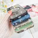 Fiyart Designed for iPhone 11 Case,Compatible with MagSafe Love Heart Plating Camera Protection TPU Magnetic Glitter for Women Girls Shockproof Phone Bumper 6.1"-Green