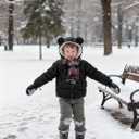 Baby Girls Boys Winter Coat Warm Fleece Jacket for Toddler Kids 6M-12M (Black)