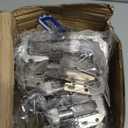 BESTEEL 24 Pack Hidden Hinges Soft Close Surface Mount Kitchen Cabinet Hinges, Concealed Cabinet Hinges for Cabinet Doors Frameless,No Pre-drilled for Kitchen Cupboard, Surface Mount Hinges