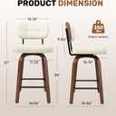 Bar Stools Counter Height Swivel Set of 2
