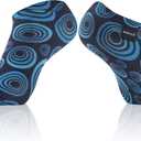 RANDY SUN Waterproof Socks, Unisex Cycling/Hunting/Fishing/Running Ankle Socks 1&2 Pair (Large, 1 Pair-sky&navy-ultra-thin No Show Socks)