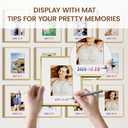Heimlove Aluminum Metal 16x24 Picture Frames with Double Mat to Display 13x19 Picture and 12x18 Picture,Gold Picture Frames & Real Tempered Glass for Family Photo, Document to Hanging Wall Mounted, Single Gol