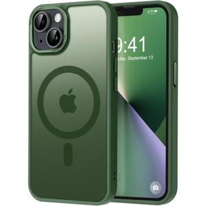 Thomo Funda magntica fuerte para iPhone 13 y iPhone 14 [compatible con Magsafe] translcida mate, delgada, a prueba de golpes, para mujeres y nias, funda protectora antihuellas para iPhone 14/13 de