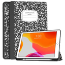 Soke Case for iPad 9th Generation 2021/8th Gen 2020/7th Gen 2019 with Pencil Holder - Premium Shockproof Case with Soft TPU Back Cover & Auto Sleep/Wake for iPad 10.2 Inch, Book Black