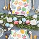 Easter Napkins Colorful Eggs Flower Paper Napkins Easter Dinner Hand Towels for Home Spring Summer Holiday Party Decor Dining Tableware Supplies