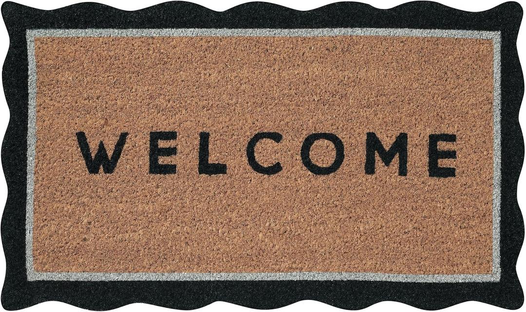 Folkulture Welcome Mats Outdoor | (16 X 28) Eco Friendly Doormats for Front Door Outdoor | Welcome Matt or Doormat for Home Entrance | Durable & Anti Slip Coir Door Mats or Rug