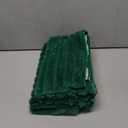 Pallene Faux Fur Plush Lumbar Christmas Throw Pillow Covers 12x20 Set of 2, Luxury Soft Fluffy Striped Decorative Pillow Covers for Sofa, Couch, Living Room, Christmas Green