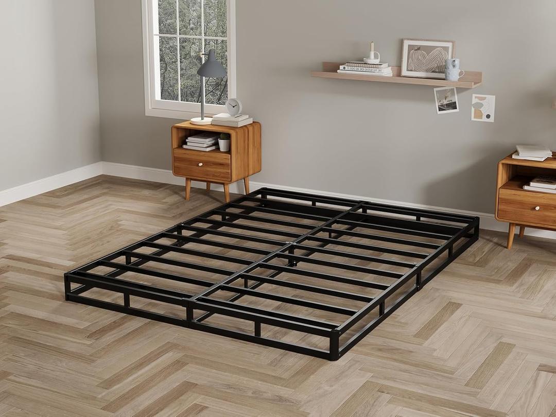 3 Inch Heavy Duty Low Profile Full Box Springs for Bed,Mattress Foundation,Metal Bed Base with Fabric Cover,Noise-Free, Easy Assembly