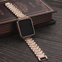 Compatible for Apple Watch Band with Screen Protector Case, Jewelry Replacement Bands 46mm 45mm 44mm 42mm 41mm 40 mm 38mm 2 Pack Protective Cover for iWatch Series 11/10/9/8/7/6/5/4/3/2/1/SE Women
