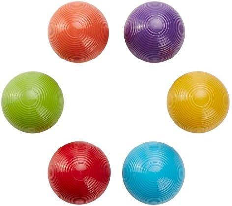 ApudArmis Croquet Ball Replacement Set, 6 Colored Balls for 28'', 32'' and 35'' Six Player Game