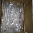12 Pack Large Plastic Serving Tongs For Buffet - Plastic Serving Utensils For Hot And Cold Food - Disposable Serving Tongs For Parties, Holidays And Gatherings (Clear)