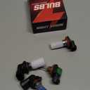 Upgraded Halogen Headlight Bulbs For Nissan Rogue 2008 2009 2011 2012 2013 2014, 9005 H11 High Low Beam Headlamp Lights, 6000K White, 300% Brightness, Plug n Play, 4-Pack