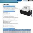 Little Giant VCMA-20ULST 115 Volt, 80 GPH, 1/30 HP Automatic Condensate Removal Pump for HVAC/Refrigeration Systems/Dehumidifiers with Overflow Detection Switch and 20-Foot Tubing, White/Black, 554435