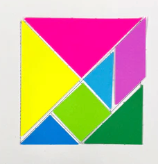 Tangrams 7 Shapes 10 animal cards 3+, 9Pack