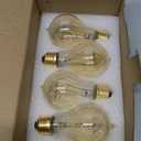 UNILAMP Edison Bulbs 40 Watt, Vintage Light Bulbs, A19 Antique Incandescent Light Bulbs, E26 Dimmable Decorative Light Bulb, Warm White 2700K, 110-130V, 4 Pack