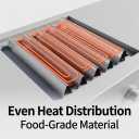 Uniflasy 7540 Flavorizer Bars 16 GA for Weber Genesis 300 Series E310 E320 S310 S320 EP/CEP 310 & 320 24.5 Inch Cas Grill (with Side Control Panel), Stainless Steel Heat Plates for Weber 7539