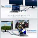 Lemorele MacBook Pro Air Docking Station w/150W Power Adapter, 12 in 2 USB C Laptop Docking Station 2 HDMI 4K@60Hz, 18W PD 3.0 5Gbps, USB C 3.0 & 4 USB 3.0, RJ45 Ethernet SD/TF Audio