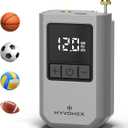 Ball Pump for Sports Balls, Portable Electric Basketball Pump Ultra Fast Inflation, with Digital LED Display Air Pump for Balls, Preset Pressure with Ball Needle for Soccer, Volleyball (Grey)