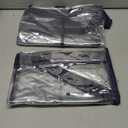 Windyun 2 Pack Large Poster Storage Bag 48" x 36" Bulletin Board Holder Art Portfolio Case PVC Art Portfolio Container Bulletin Board Storage Box with Pocket for Classroom Teacher Organization (Blue)