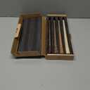 Viyffo Spiral Taper Candles 11 Inch  4 Pack Brown, Dripless, Unscented, Smokeless  9 Hour Burn  Tall Candlesticks for Wedding, Dinner, Holiday, Party, Home Decor