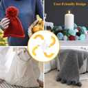 2 x LOVEINUSA 16PCS Knitting Loom and Pompom Maker Set, Pompom Maker Set Pom Makers Pompom Maker with Yarn Skeins for Beginners Christmas Hat Scarf Shawl Sweater Socks