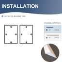 NeatiEase 2 Set Peel and Stick Wall Molding Trim Kit, 16" x24" Premade Wainscoting Panels, Self Adhesive Moulding Panel for Interior Walls Picture Frame
