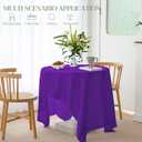 BYDOLL Table Cloth Purple 54x120 Inch Tablecloth for 4 Foot Rectangle Tables Outdoor Washable Wrinkle Free and Spillproof Polyester Tablecloth for Festival Camping Picnic Party Cover