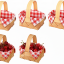 Geelin 5 Pcs Christmas Mini Woven Basket