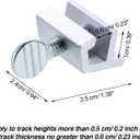 15 Sets Sliding Window Locks Bulk Aluminum Metal Security Door Locks Adjustable with Keys for Safety, Silver