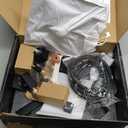 Black Shower Faucet Set, Rainfall Shower System with Square Shower Head and Handle Set, Wall Mounted Shower Fixtures, Full Metal Trim Repair Kit 10 inch Matte Black (With Shower Valve)