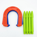 2 x Plastic Horseshoe Game,  Outdoor Indoor Rubber Horseshoes Set - Win SPORTS, 
Beach Games Perfect for Tailgating,Camping,Backyard,Fun for Kids Adults
 