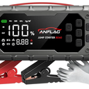 10-in-1 Car Jump Starter with Air Compressor, 8000A 160PSI Jump Starter Jump Box(All Gas/14L Diesel), PD65W Charging Battery Jumper Starter Portable Jumper Cable with 160W DC, Gloves, Lights