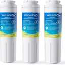 Waterdrop EDR4RXD1 Replacement for EveryDrop Filter 4, Whirlpool UKF8001, 4396395, Maytag UKF8001AXX-200, UKF8001AXX-750, WD-F07, Refrigerator Water Filter, 3 Filters