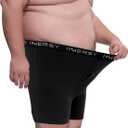 INNERSY Men's Big and Tall Boxer Briefs Cotton Moisture Wicking Underwear 4-Pack (XXXL)