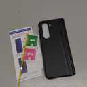 for Samsung Galaxy Z Fold 5 Case with Stand, Front Screen Protector, Hinge Protection, Slim & Rugged, Full Body Hard Cover, Daily Drop Protective Phone Case for Samsung Z Fold 5 5g 2023, Black