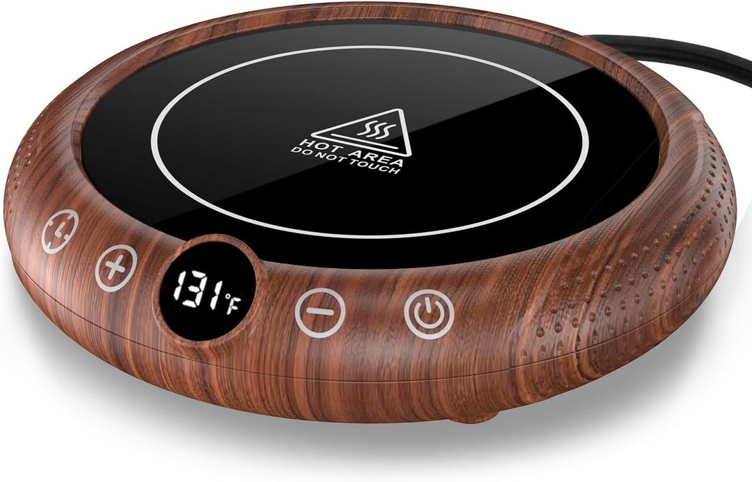 Mug Warmer, 36W Coffee Cup Warmer for Desk with Temperature Display 8-Temp Settings Controlled Heating Coffee Candle Warmer Plate for Beverage Gifts Accessories for Women Men