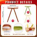 2 x Waydress 36 Pcs Velvet Bows Christmas Tree Ornaments 5 x 7 Inch Vintage Velvet Ribbon Wreath Bows for Christmas Tree Garland Gift Wrapping Xmas Home Decor, Brown, Beige, Moss Green