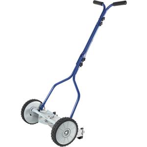 Amazon Basics 14-Inch 4-Blade Push Reel Lawn Mower, Blue